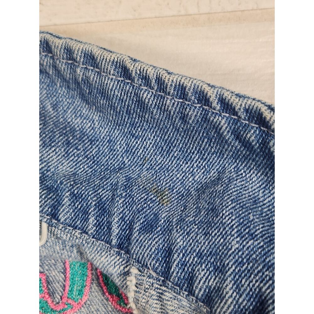 Vintage Disney Pocahontas Denim Embroidered Girls Jean Jacket Size 9/10 Patches - Picture 9 of 10